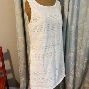 Heyton white eyelet dress